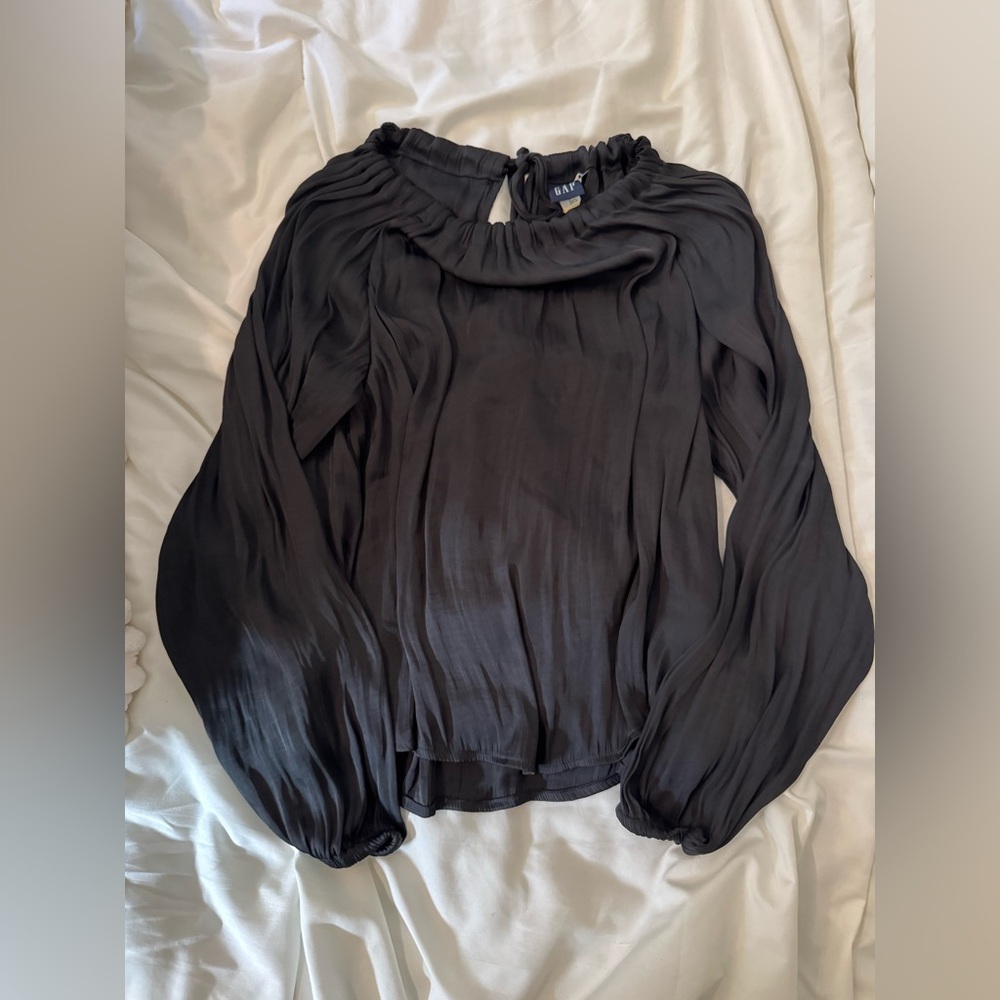 GAP Black Long Sleeve Blouse